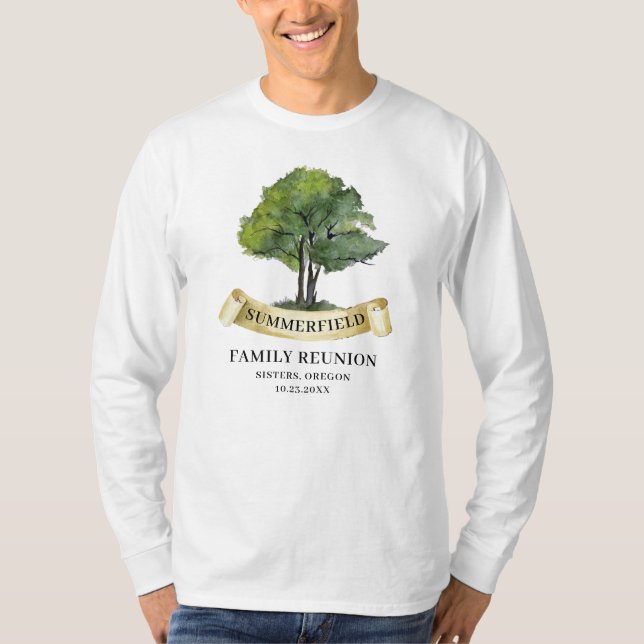 Summer Family Reunion Tree Matching Keepsake Dad T-Shirt (Front)