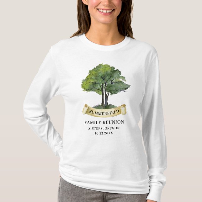 Summer Family Reunion Tree Matching Keepsake T-Shirt (Front)