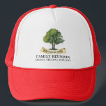 Summer Family Reunion Tree Matching Keepsake Trucker Hat<br><div class="desc">Featuring a watercolor tree, this cute minimalist family reunion matching hats design template is easy to customize and ready to add your yearly family gathering details. You can click the "Personalize" button to edit. Makes a great keepsake and would look good in the photos when all the family rock this...</div>