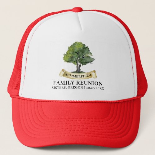Summer Family Reunion Tree Matching Keepsake Trucker Hat
