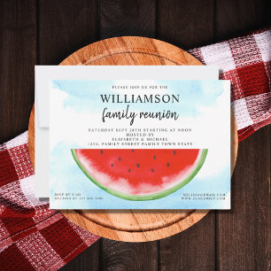 Summer Family Reunion Watermelon Invitation