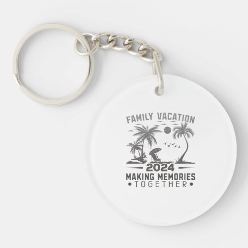 Summer Family Vacation 2024 Keychain