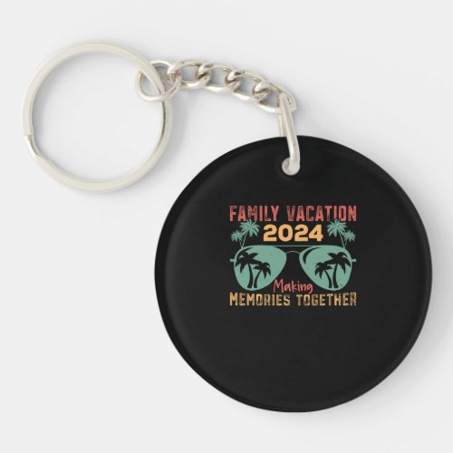 Summer Family Vacation Making Memories Keychain