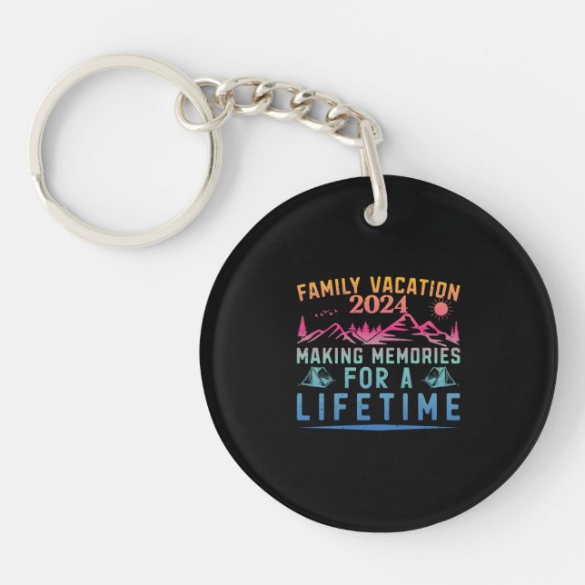 Summer Family Vacation Making Memories Keychain (Front)
