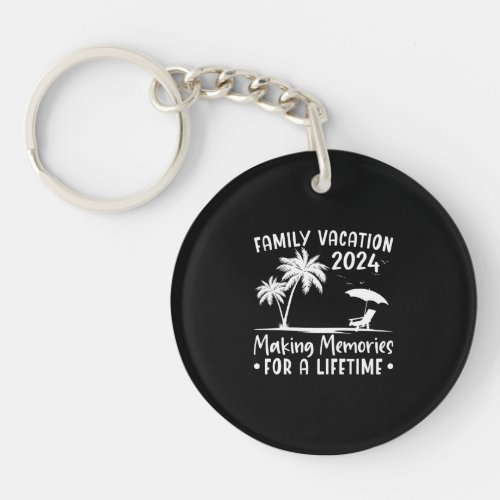 Summer Family Vacation Making Memories Keychain