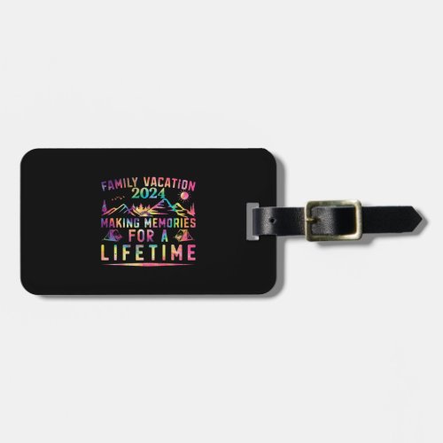 Summer Family Vacation Making Memories Luggage Tag