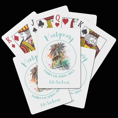 Summer Family Vacation Playing Cards