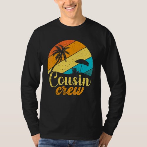 Summer Family Vacation Vintage Beach Retro Cousin  T-Shirt