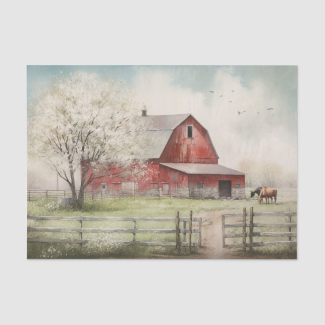 Summer Farm  Tissue Paper (Front)