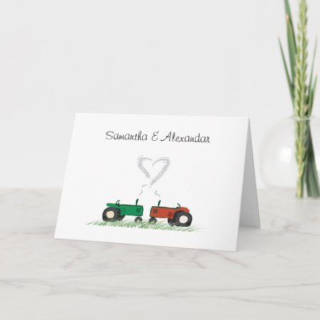 Summer Farm Wedding Invitation Card