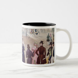 Summer Fashions for 1840 Two-Tone Coffee Mug