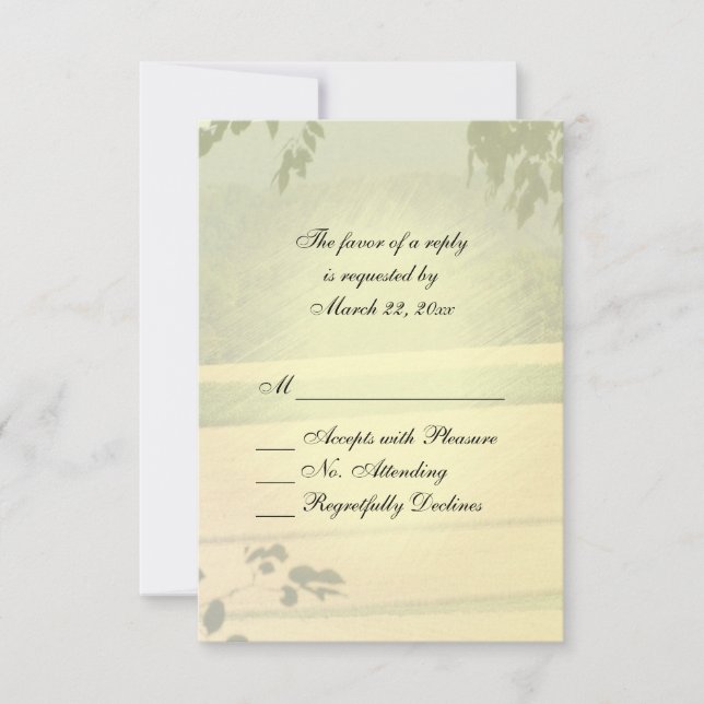 Summer Fields Wedding RSVP (Front)