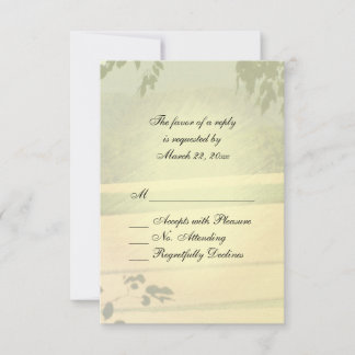 Summer Fields Wedding RSVP Card