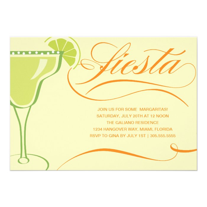 SUMMER FIESTA  PARTY INVITATION