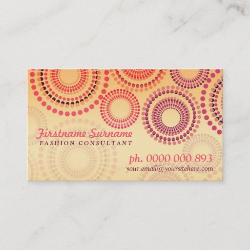 Customizable Summer Fireworks Fashion Retail Business Cards