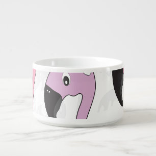 Summer Flamingo: Beach Vintage Illustration. Bowl
