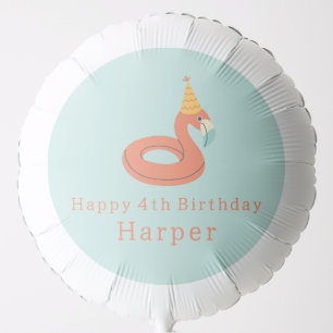 summer flamingo float kids birthday pool party balloon