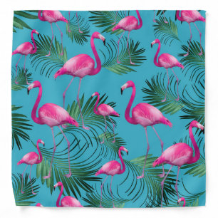 Summer Flamingo Palm Vibes #2 Bandana