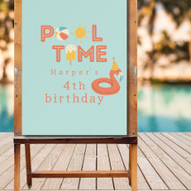 summer flamingo popsicle kids birthday pool party