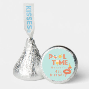 summer flamingo popsicle kids birthday pool party hershey®'s kisses®