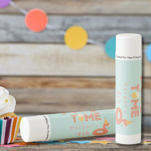 summer flamingo popsicle kids birthday pool party lip balm