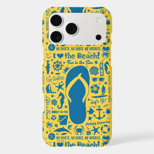 Summer Flip Flop Pattern iPhone 17 Pro Max Case