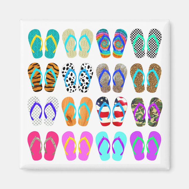 Summer Flip-Flops Chart Magnet (Front)