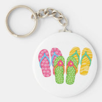 Summer Flip Flops Keychain