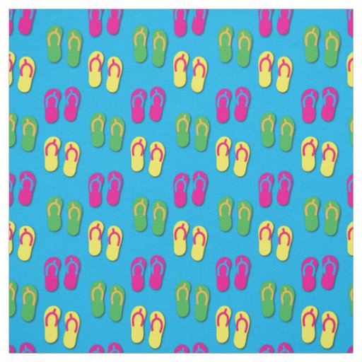 Summer Flip Flops Sandals Fabric