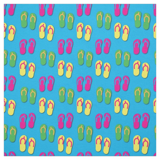 Summer Flip Flops Sandals Fabric (Swatch)