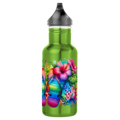 Summer Flip Flops Stainless Steel Water Bottle