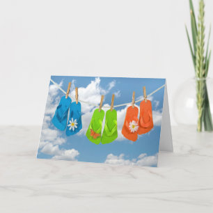 Summer Flip-Flops-thinking of you Card