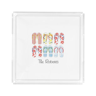 Summer flip flops tray