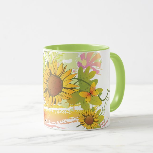 Summer Floral 1A Mug (Front Right)