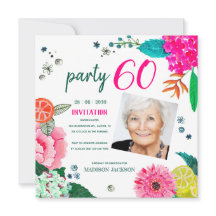 Summer Floral 60th Birthday Party Photo