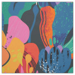 Summer Floral Abstract Fabric