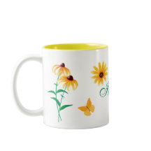 Summer Floral Black-Eyed Susan Yellow Flower