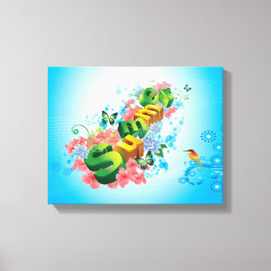 Summer Floral Canvas Print