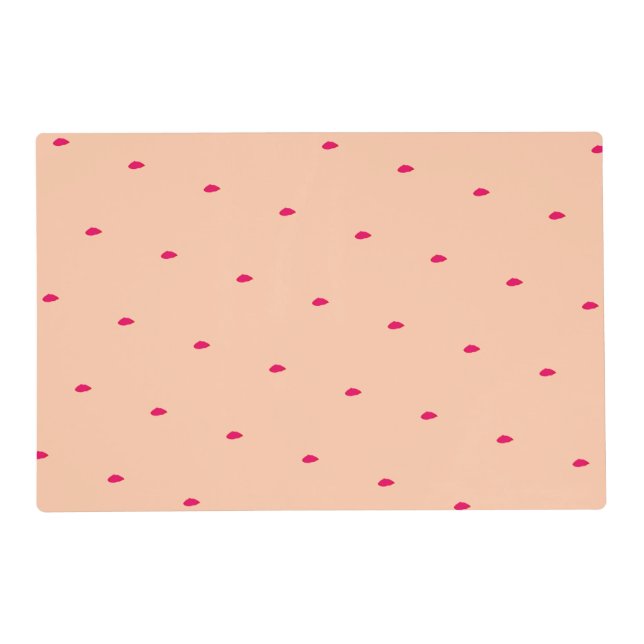 Summer floral design Laminated Placemat (Front)