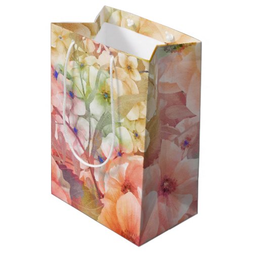 Summer Floral Design Medium Gift Bag