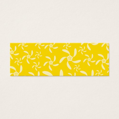 Summer Floral Design. Sunny Yellow. Business Card Template