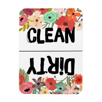 Summer Floral Dishwasher Magnet by thepetitepear at Zazzle