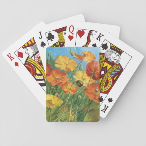 Summer Floral Field Playing Cards