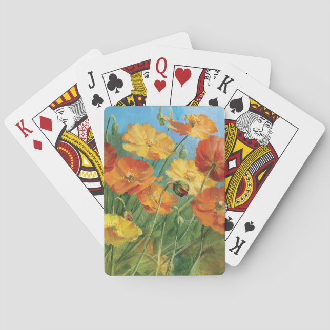 Summer Floral Field Poker Cards (Back)