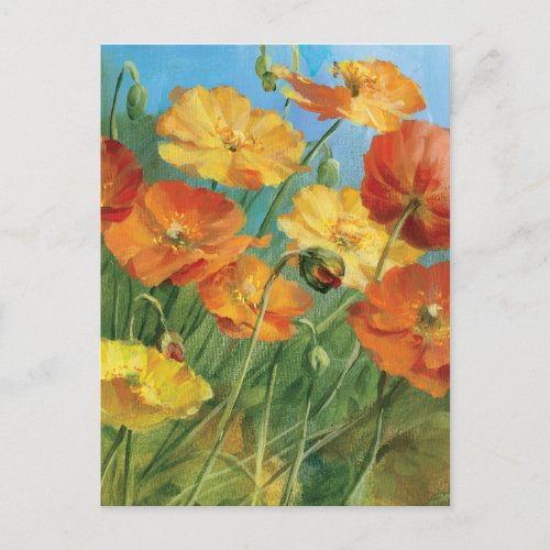 Summer Floral Field Postcard