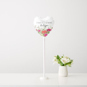Summer Floral Garden Wildflowers Wedding  Balloon