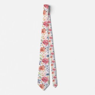 Summer Floral Neck Tie