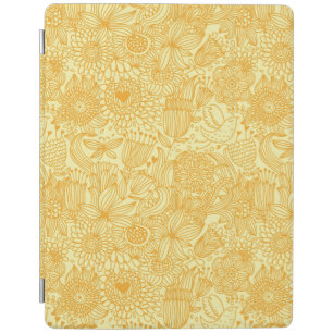 Summer floral pattern in warm colors iPad smart cover