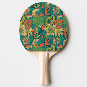 Summer floral pattern Ping-Pong paddle