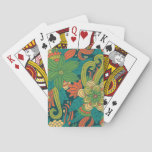Summer floral pattern poker cards
